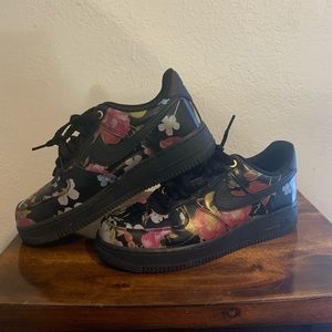 Air Force 1 floral black